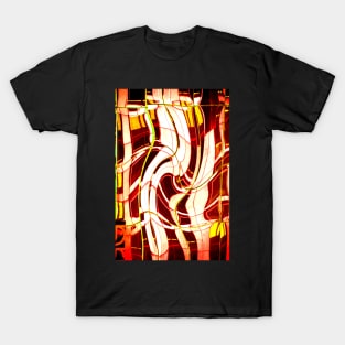 Abstract Reflections in Red and Yellow  by Adelaide Artist Avril Thomas T-Shirt